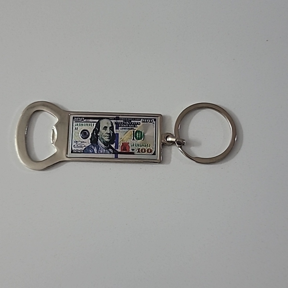 MONEY KEYCHAIN BEER BOTTLE OPENER NWT - Picture 2 of 3